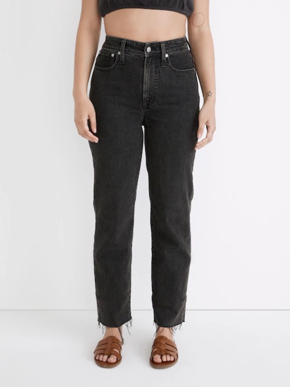 Madewell Curvy Perfect Vintage Straight Jean in Lunar Wash - Picture 3 of 9